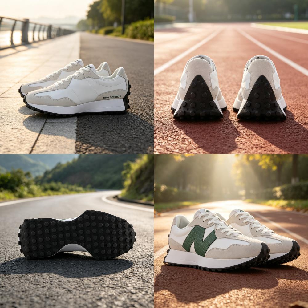 New Balance 327 Nightwatch Green Crocodile Sneakers da donna bianche WS327DC