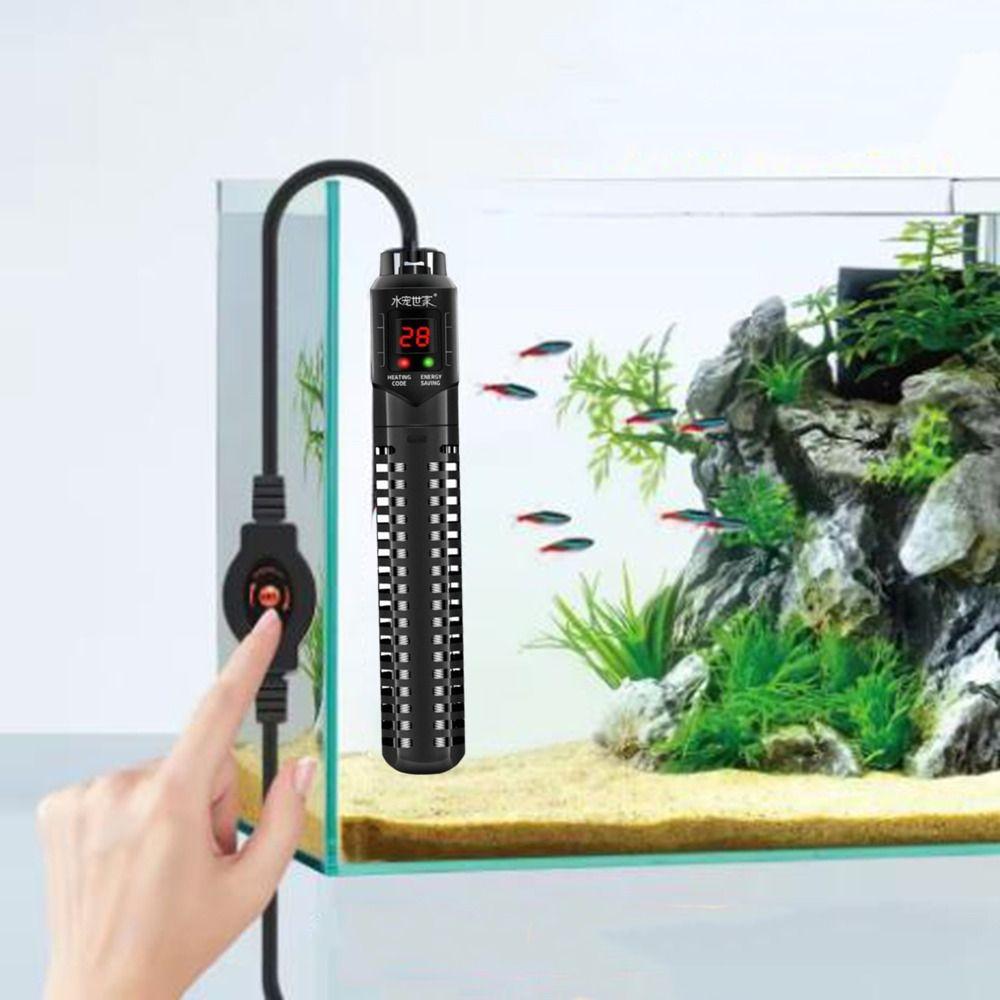 Leave Water Power Off Aquarium Submersible Heater 50-500W Fish Tank Thermostat  Aquarium Supplies