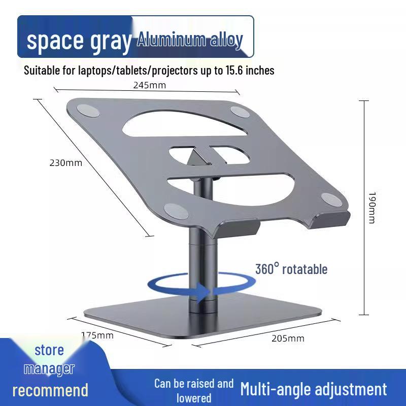 360° Rotatable Adjustable Laptop and Tablet Stand with Cooling Design