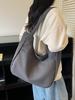2025 Minimalist Large-Capacity Canvas Shoulder Tote with Embroidery