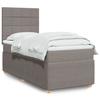VidaXL Sommier à lattes de lit avec matelas Taupe 80x200 cm Tissu 3294187