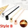 1pc Metal Candle Snuffer Gold/Black/Silver Bell-shape Wick Cover 18cm Handle Vintage Decor Home SPA Hotel