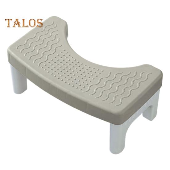 

Табурет для ног с широким основанием, противоскользящая текстура, эргономичный дизайн, подставка для ног для унитаза, водонепроницаемый, универсальный табурет для ванной, для унитаза, беременных и пожилых людей серый