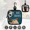 Portable Dog Snack Bag with Transparent Window and Zipper Clip-on Training Snack Bag for Walking Outdoors and Daily Rewards