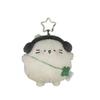 Stuffed Animal Headphones Cat Keychain Backpack Ornaments Cat Plush Doll  School Bags