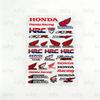 For Honda Motorcycle Reflective Stickers Waterproof Decals for Helmet Scooter Fuel Tank Toolbox RacingOW3