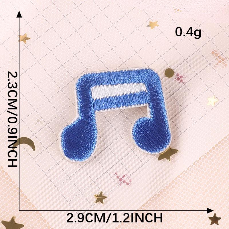 

Вышитая этикетка мультфильм музыкальная нота тканевая этикетка одежда аксессуары руководство DIY самоклеящаяся вышитая тканевая наклейка B4R-C-2-11 * Self-adhesive