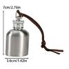 Easy to Carry Steel Liquor Flask Convenient 1oz Flask Silver Finish Alcohols Storage Container