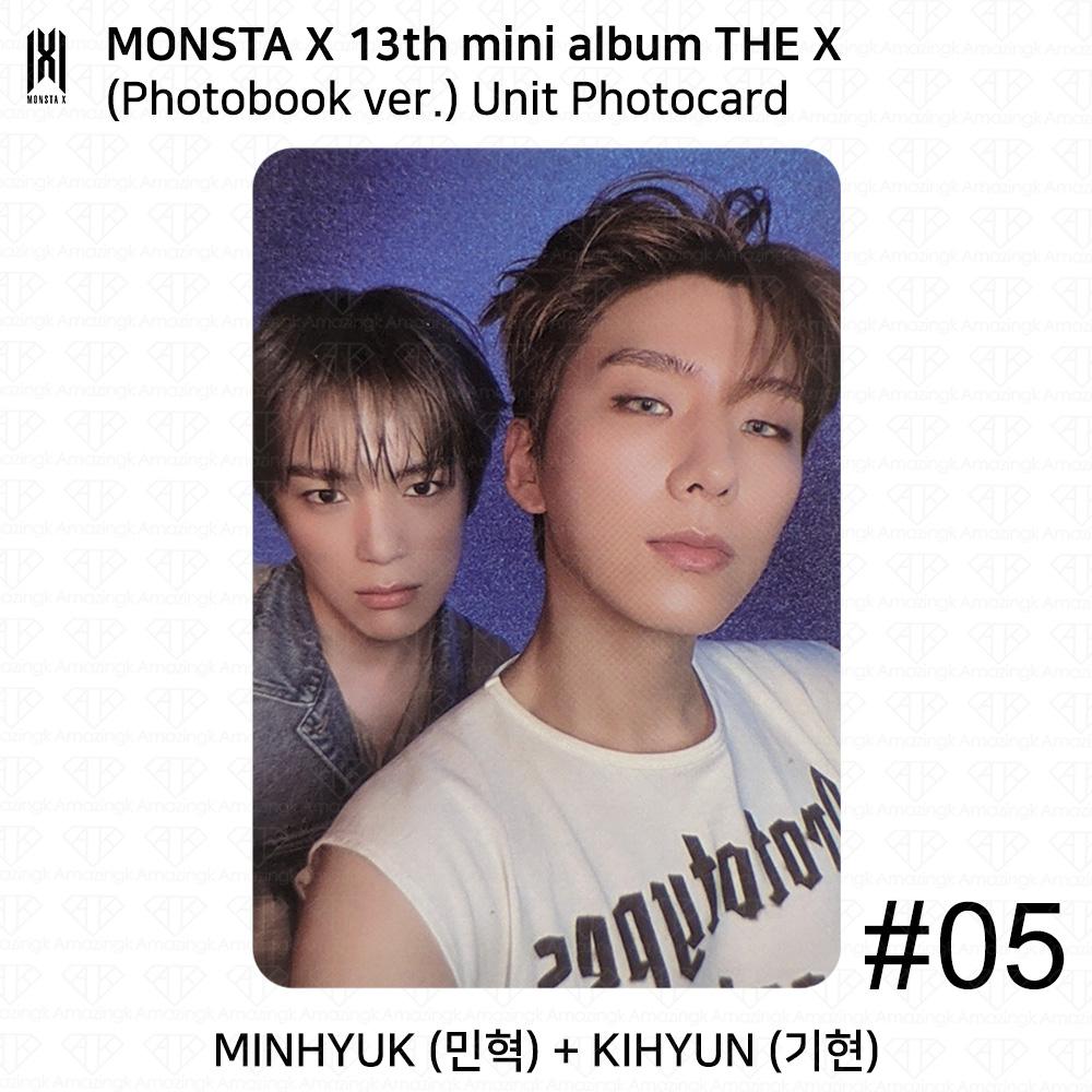 Monsta X The 13th Mini Album THE X Photobook Ver UNIT Bookmark Official Photocard