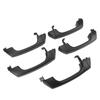 5 Sets Exterior Door Handle Black Comfortable Grip Precise Match Long Lasting 15296933 for H3 2006 To 2010
