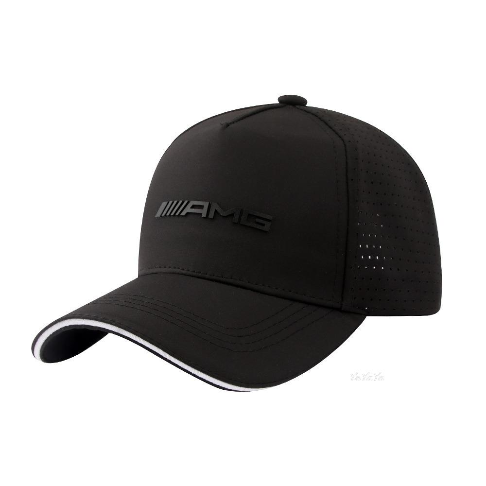 REE4 Car Logo Baseball Cap Printed Sports Net Hat Outdoor Sunhat For Benz AMG A B C M ML GLA GLS E Class W176 W205 W166 W212 Stickers