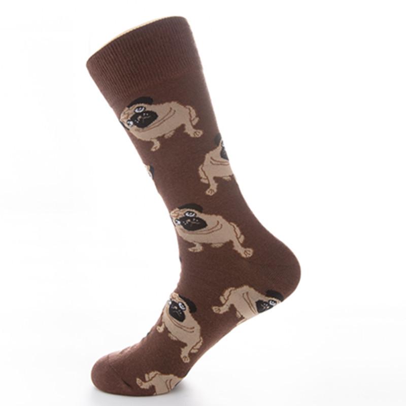 Heiße Verkäufe Frauen Socken Unisex Kleid Baumwolle Welpe lustige Cartoon Socken lässig Baumwolle Mops weibliche bequeme Skateboard Socken Sox