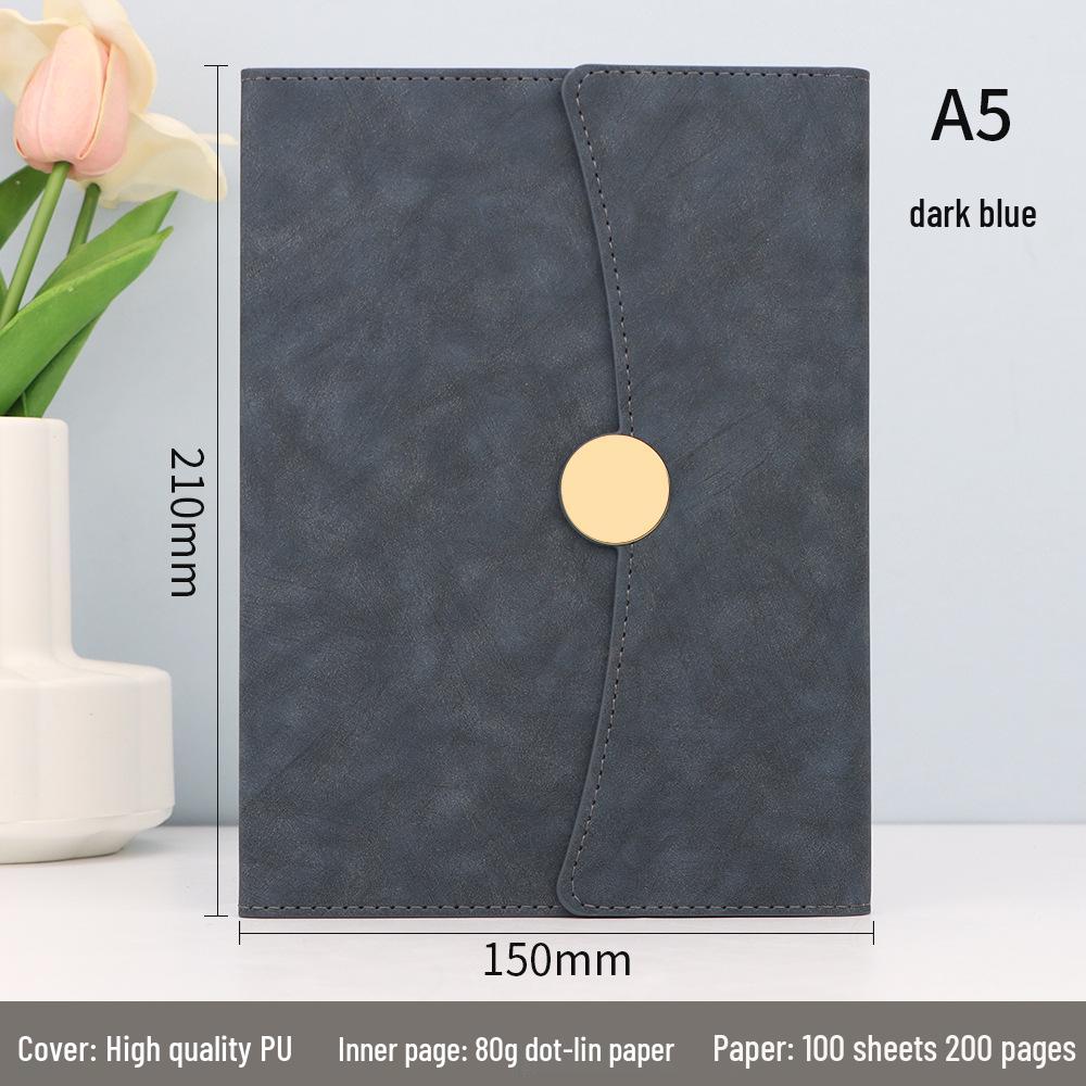 High-Grade Three-Fold Diary Notebook Gift Set with Custom Logo Printing