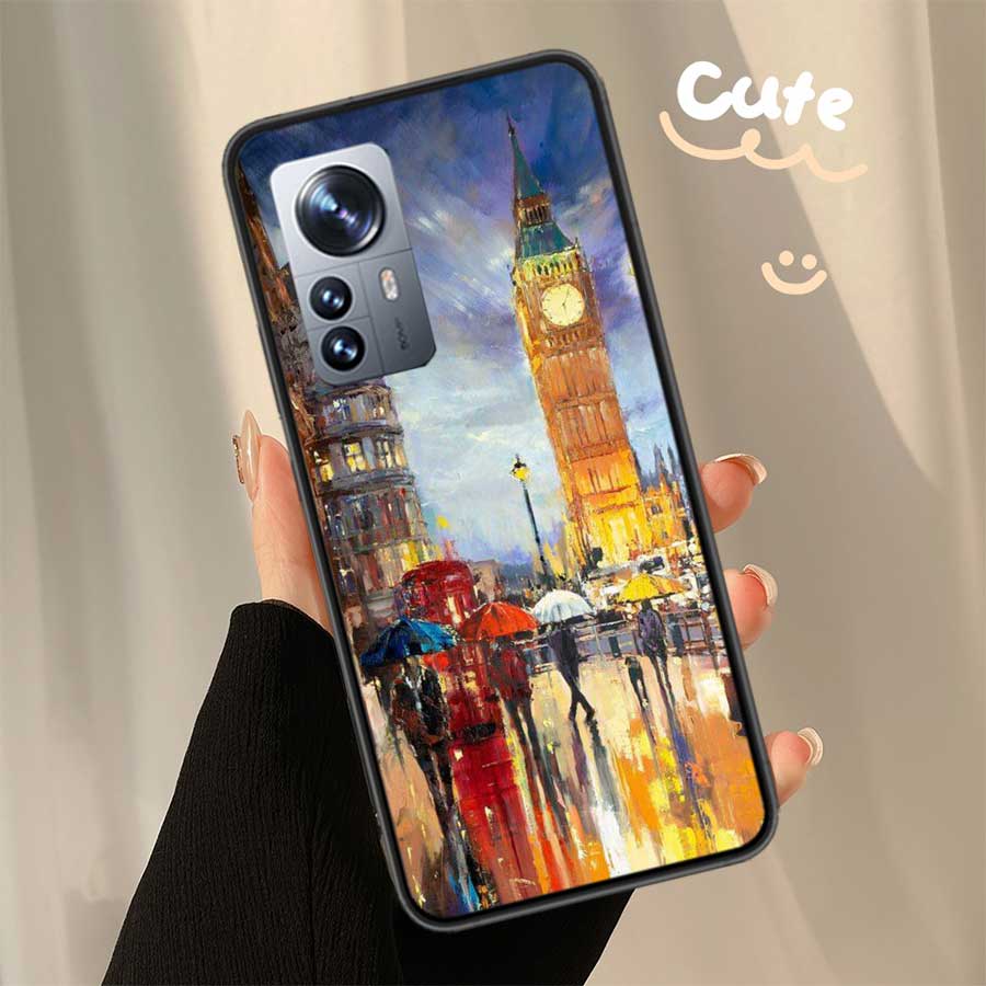 

Artist London Painting Oil Painting Clear Phone For Xiaomi Poco X7 X6 X5 F6 F5 F7 Mi 14 Ultra 15 13 12 12X 12T 11T 10T Pro 11i 1 Xiaomi Mi 12T(Pro)
