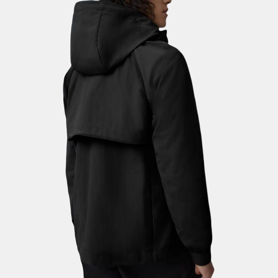 Canada Goose SS23 Faber Solid Color Zip-Up Hooded Lightweight Jacket Men Jackets Black 2440MB-61