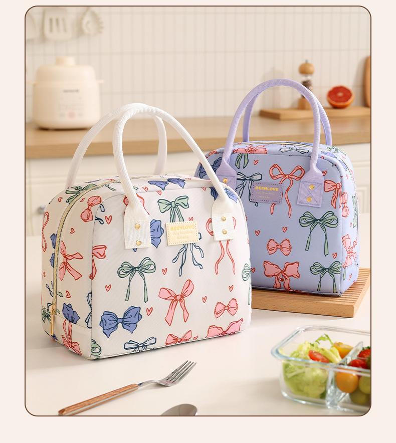 Portable Thermal Insulation Bag Camping Picnic Bag Large-capacity Office Worker Packing Lunch Bento Bag Lunch Box Bag