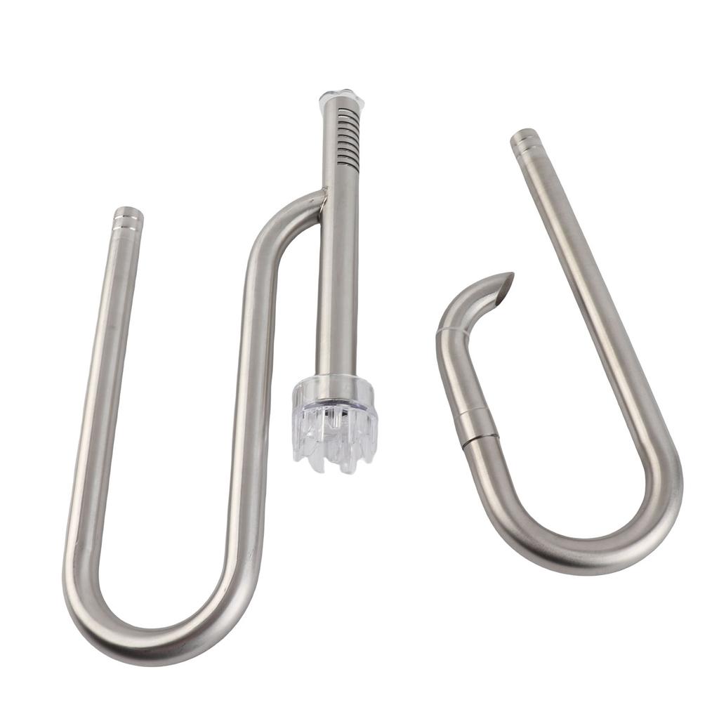 Fish Tank Stainless Steel Pipe Surface Skimmer Aquarium Inflow and Outflow Pipe Set16 Pipe Surface Skimmer