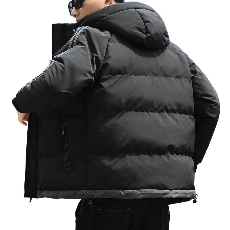 Cotton Clothes Men's Winter New Cotton Clothes Youth Korean Style Loose Hooded Casual Thickened Men's Jacket Large Size