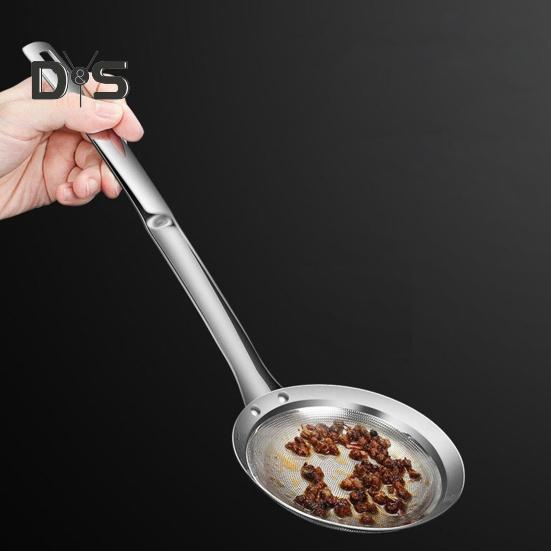 Łyżka do zbierania tłuszczu w gorącym garnku, sitko ze stali nierdzewnej o drobnych oczkach, sitko piankowe, filtr oleju do oddzielania pływającego tłuszczu, chochla z długim uchwytem, durszlak