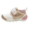 Anta Kids Synthetic Leather Outdoor Series 5U Fleece Lightweight Shock Absorbing Warm Low Top Walking Shoes Baby Shoes White Khaki Pink A22440058-2