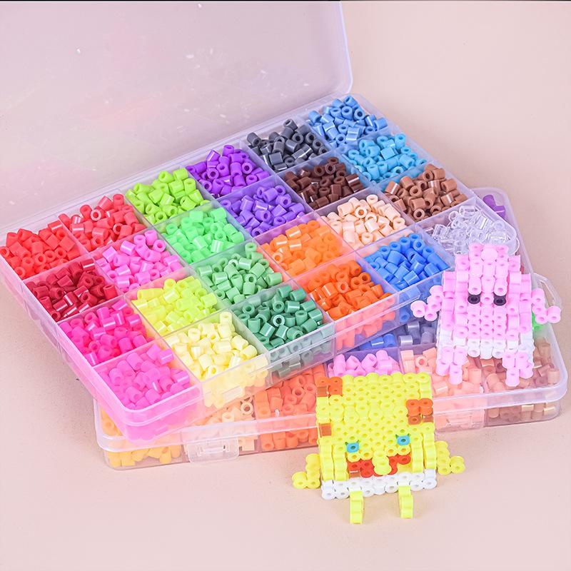 48-Color Perler & Hama Beads Set, 4800-Piece Educational 3D Puzzle Toy for Kids
