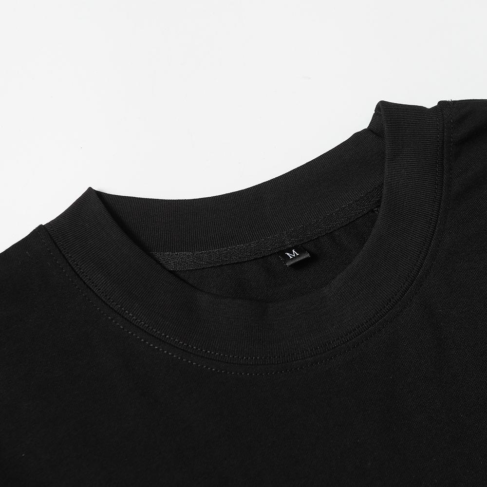 Summer Men's and Women's Oversized T-Shirt Saint Print Dollar Bill Streetwear Cotton Short Sleeve Top Gothic Punk Tee