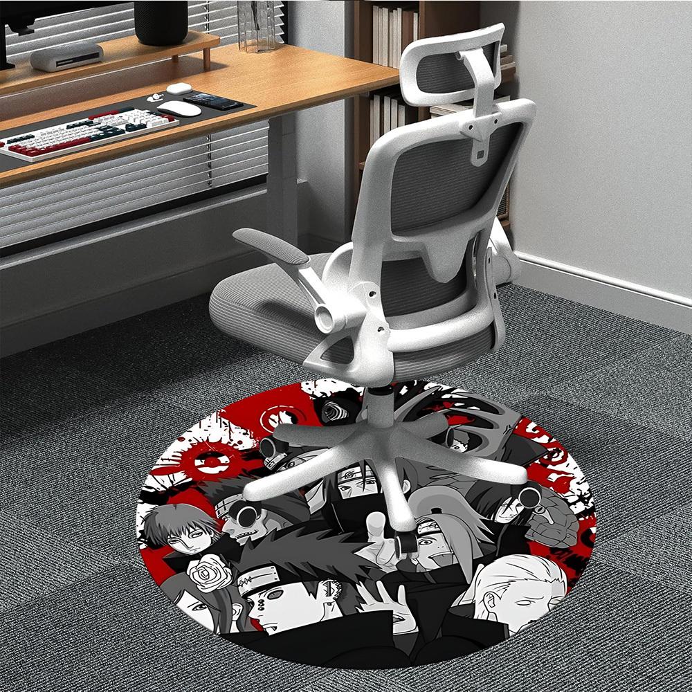 1pc Naruto Characters Office Round Area Rug, Under Office Chairs Bedroom Living Room Home Decor  A1022162