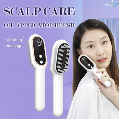 Electric Massage Comb Blue Red Light Therapy Vibration Electric Head Massage Scalp Oil Applicator Hair Growth Scalp Massager