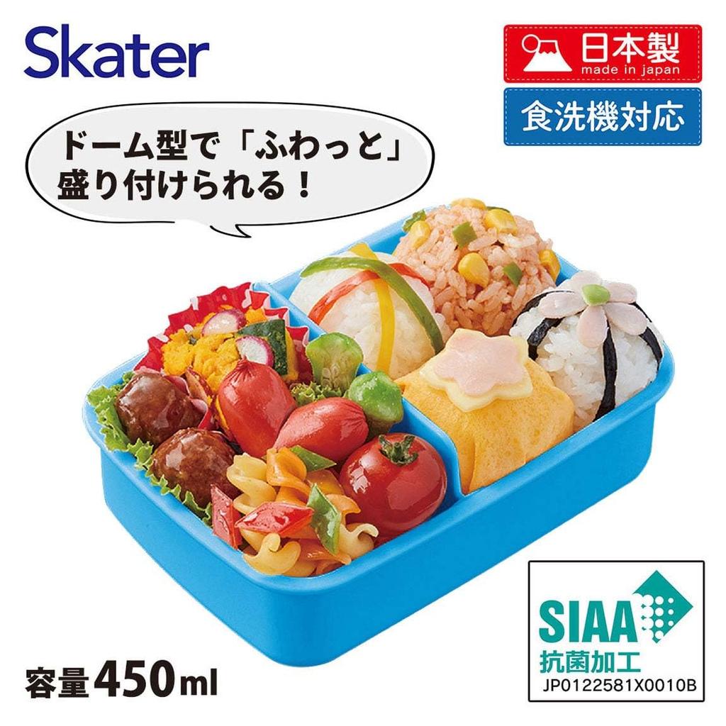 Skater Lunch Single Disney Mickey Mouse Friends Dinosaur Made In Japan Kids' Box, Tier, 450ml, Dome-Shaped, & Design, Antibacterial, (RBF3ANAG-A)