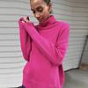 Womens Trendy Long Sleeve Hoodies Tops Oversized Sweatshirts Turtleneck Pullover Fall Turtleneck Sweater Outfits