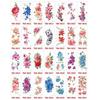 Lotus Green Leaf Flower Temporary Tattoo Stickers Floral Fake Tattoos  Leg/ Arm/ Hand/Foot