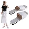 Large Size Color Matching Summer New Square Head Flat Bottom Fashion Casual Wear One-character Sandals Women