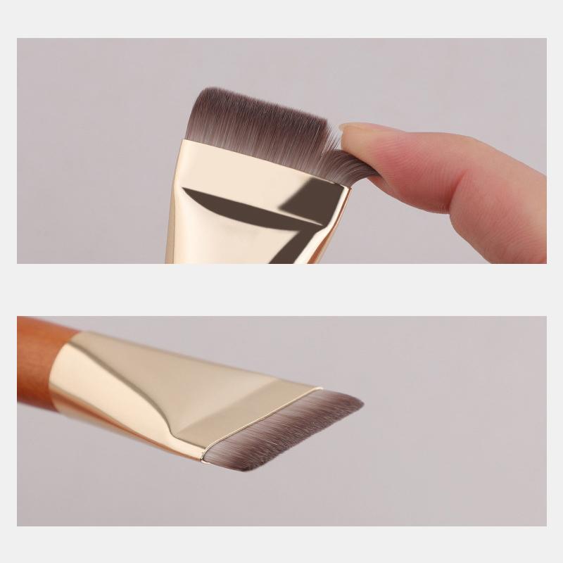 Makeup Brushes Foundation Brush Flat Head Wooden Handle Liquid Foundation Concealer Brush Women Face Base Makeup Beauty Tools