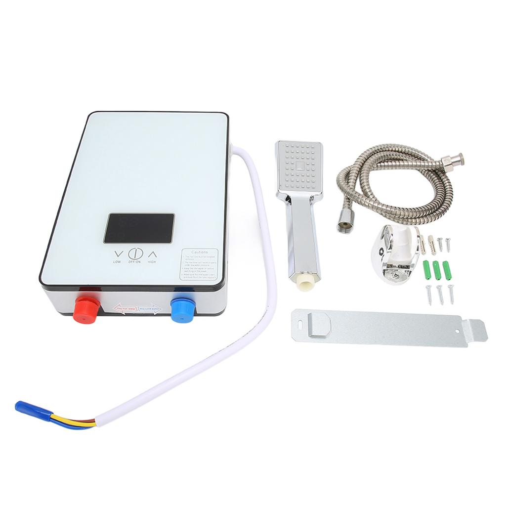 220V 6500W Tankless Instant Electric Hot Water Heater for Home Bathroom Shower