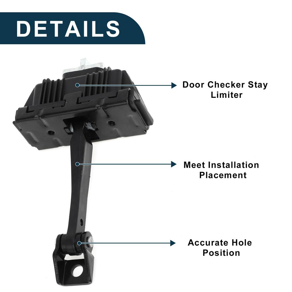 TUCKBOLD Door Check Strap Stopper Limiter Number for BMW X5 E53 Rear Left and Right Door Check Bracket Stop Door Checker Arm Assembly (Part