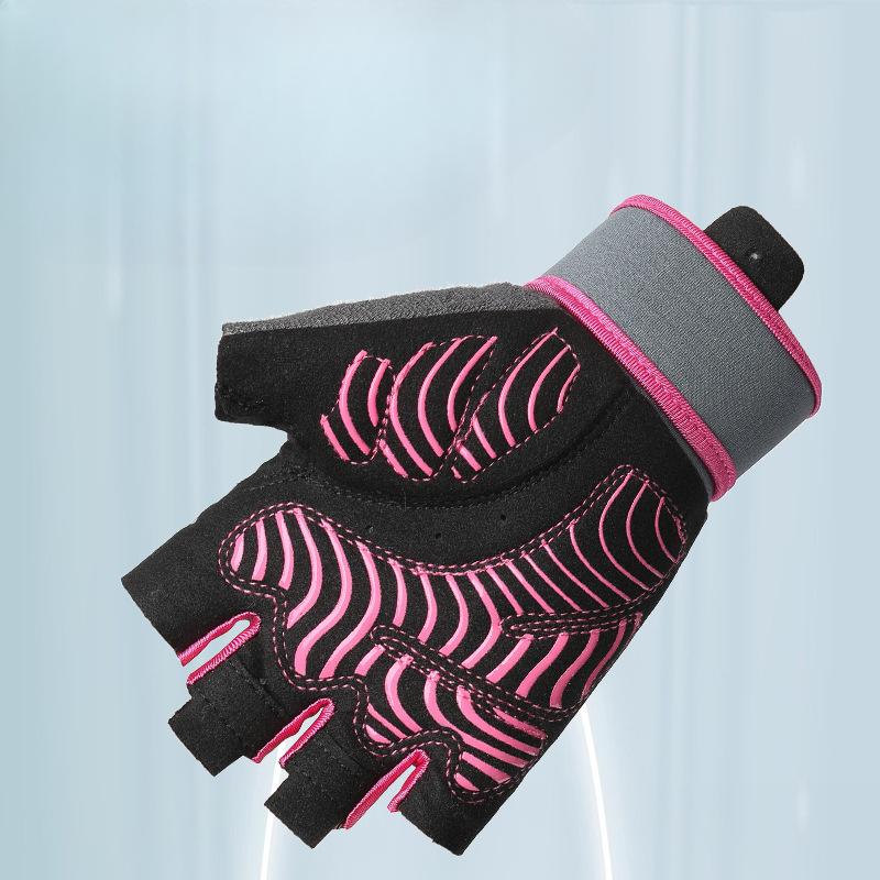 Fitness Equipment Men and Women Gloves In Summer Half Finger Outdoor Driving Cycling Yoga Anti Slip Wear Resistant Breathable Weightlifting