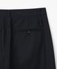 MILLO WOMEN Zipper Wide Trousers [Deep Navy]