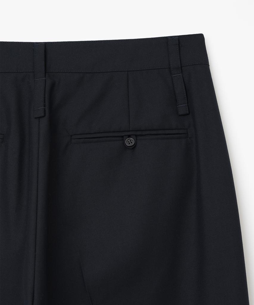 MILLO WOMEN Zipper Wide Trousers [Deep Navy]
