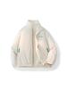American Live Broadcast Dopamine Cotton Jacket: Winter Stand Collar, Quilted Lining, Embroidered, Short, Stylish Coat