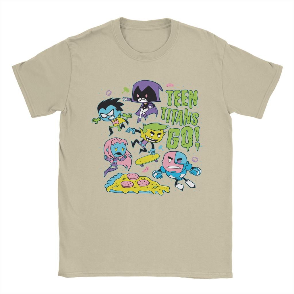 Teen Titans Go Gnarly 90's Pizza Graphic T-Shirts for Men Women  Unique Cotton Tees O Neck T Shirt Gift Idea Clothing