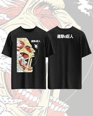 Attack On Titan Anime Printed Pure Cotton Tshirt for Men and Women Harajuku Fashion Oversized Anime Peripheral Clothing Tshirt