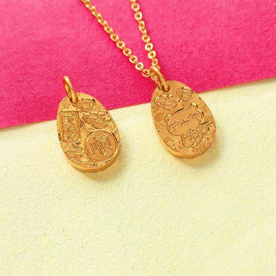Crushed Ice Lucky Cat Pendant with Square Tag Necklace, Exquisite and Cute Brass Jewelry