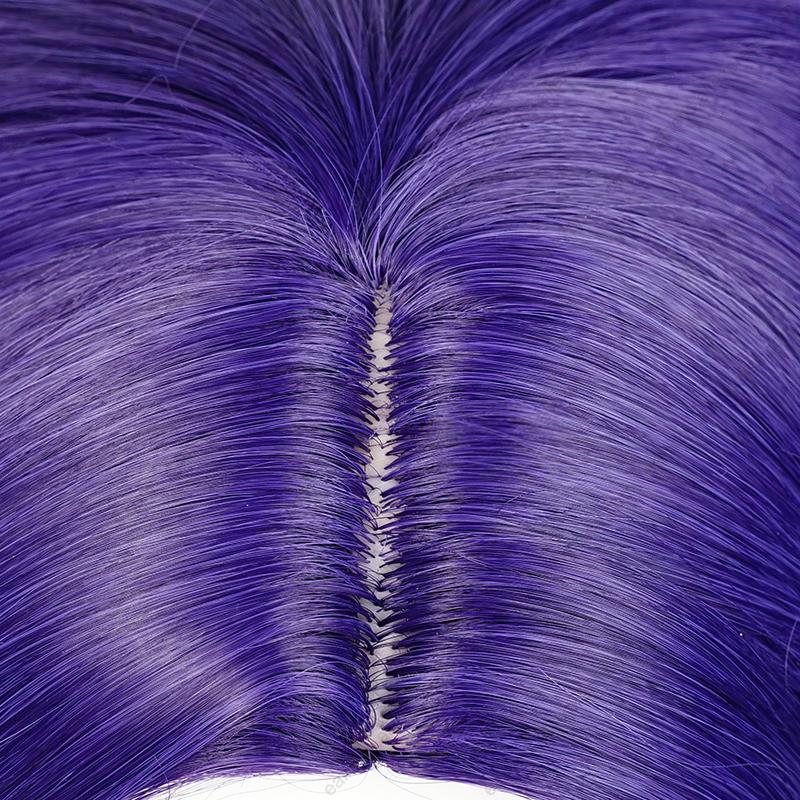 Rarity Cosplay Wig 90cm Long Dark Purple Curly Wigs Heat Resistant Synthetic Hair