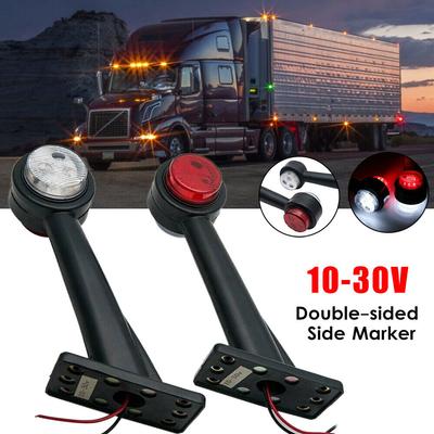 2PCS 12-24V LED Outline Warning Lamp Side Marker Lights for Trailer Truck Carvan Lorry Clearance Lights Indicator Lamp Lighting