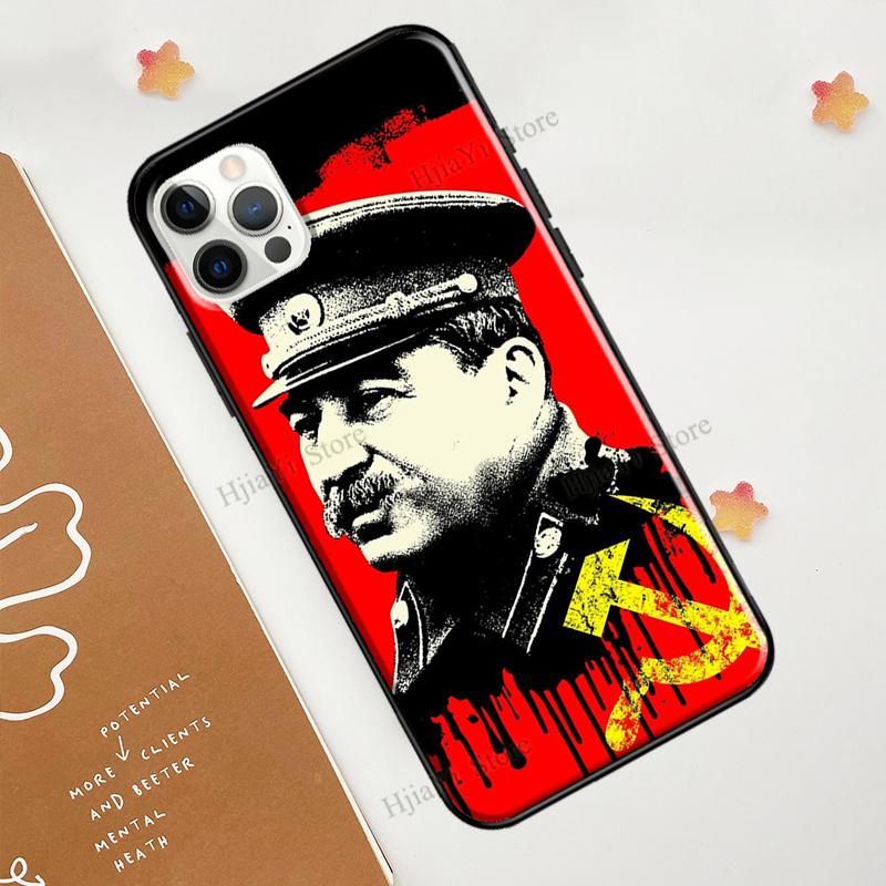 USSR Joseph Stalin For iPhone 12 13 mini 11 Pro Max Phone Case For iPhone 7 8 Plus X XR XS Max SE 2020 Coque