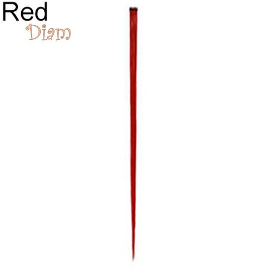 Tenfyer Women Multicolor Dlouhá rovná syntetická spona na Cosplay paruce pro prodloužení vlasů