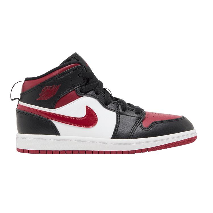 Jordan 1 Mid Bred Toe (PS) 35