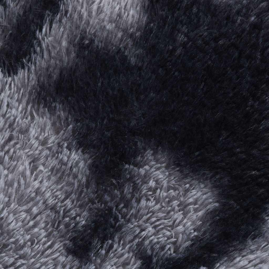 Shaggy High Pile Carpet NAVARRA Dark Grey 160 x 160 cm Polyester
