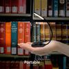 Rechargeable LED Small Book Light Portable Clip On Reading Night Light with Clamp Kids Gooseneck Eye Protection