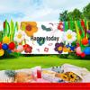 2026 Children's Day Graduation School Decoration: Rainbow Balloon & Ribbon Setup for Outdoor Classroom Camping Atmosphere